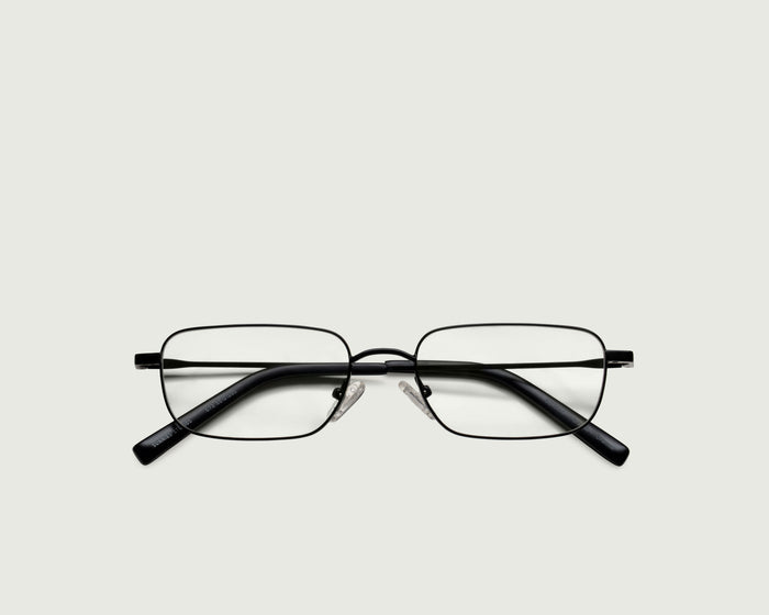 Charcoal::Graham Eyeglasses rectangle Black metal top