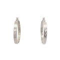 Greek Key Sterling Silver Hoop Earrings