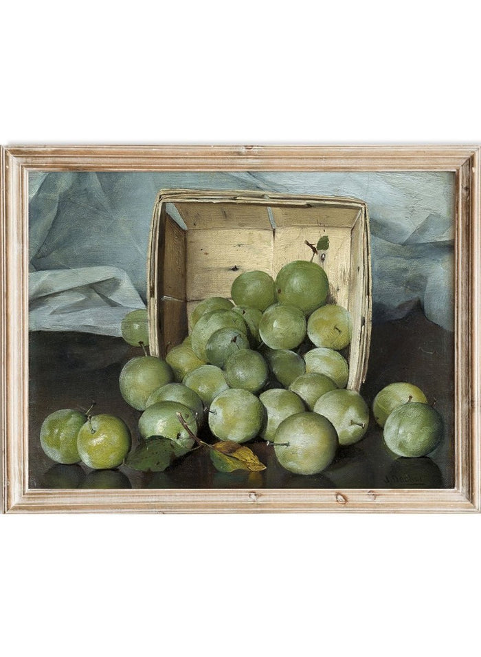 "Green Plums" Art Print_Sugar & Canvas_Joseph Decker