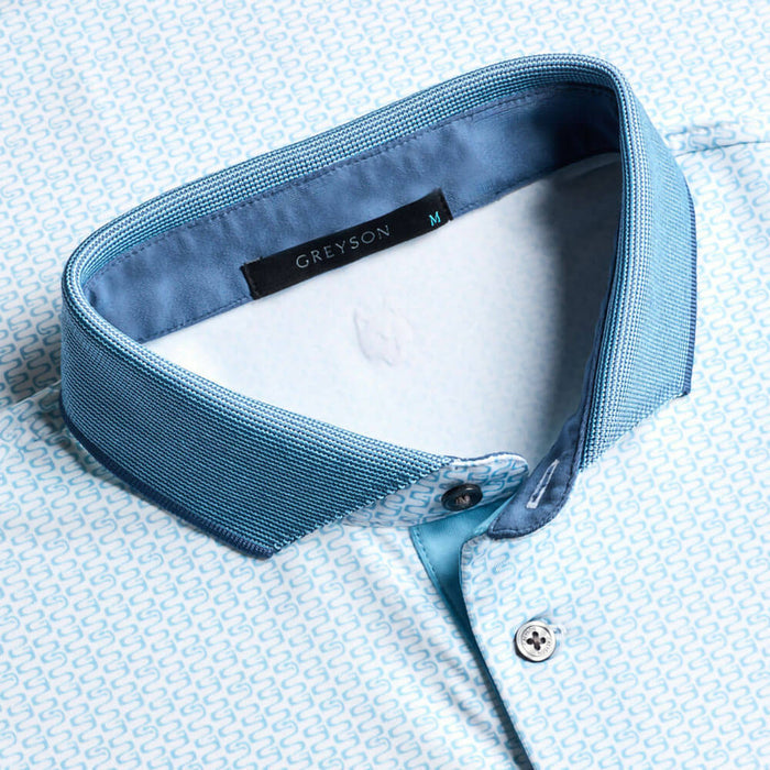 Greyson Iron Serpent Shortsleeve Golf Polo Artic - SP26 Men