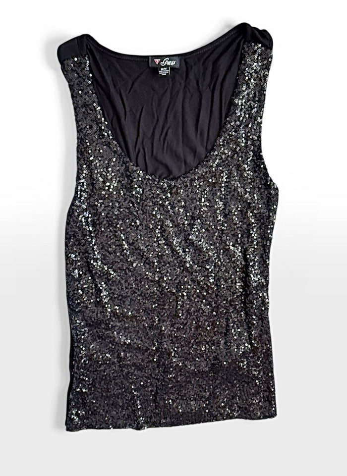 Guess Preowned great condition Size M Black Tank Top