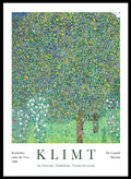 Rosebushes Under the Trees art print by Gustav Klimt is one of those paintings that feels like a memory. Klimt created it while spending summers by Lake Attersee, where he let go of heavy symbolism and focused on the beauty of everyday nature. The leaves turn into a mosaic of greens and yellows, almost buzzing with life, while the small rosebushes ground everything with a soft, gentle sweetness.