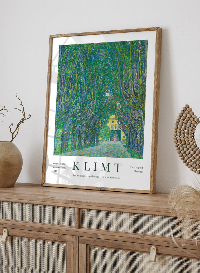 Gustav Klimt Avenue to the Kammer Castle 1912 Art Print