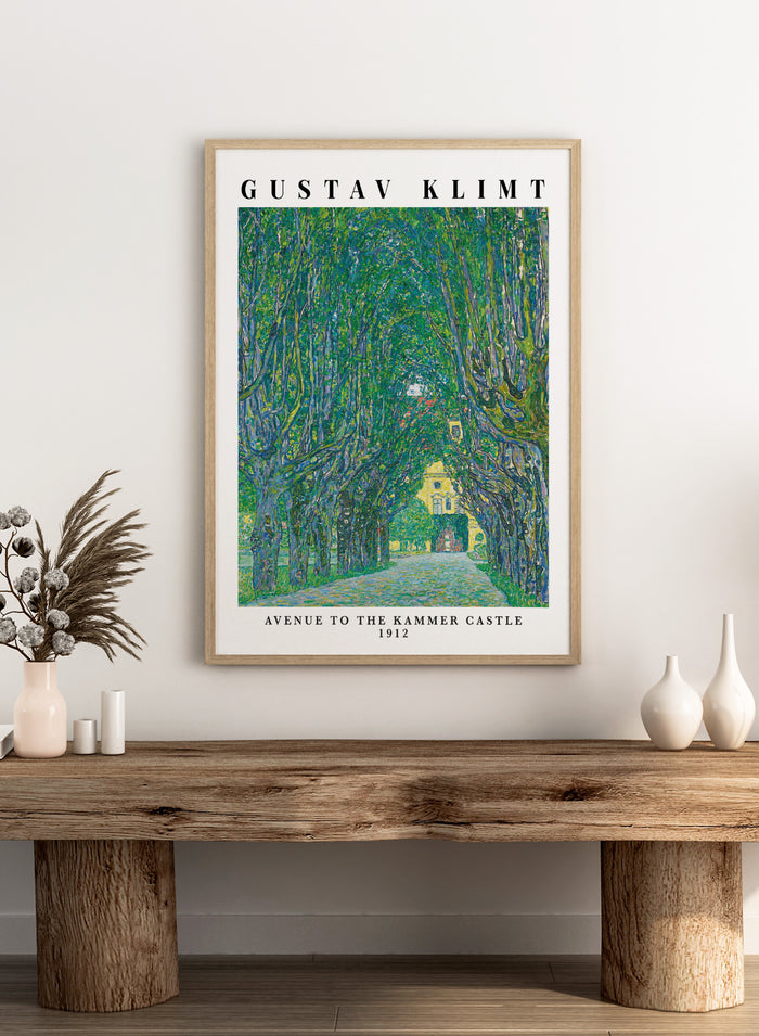 Gustav Klimt Avenue to the Kammer Castle 1912 Art Print