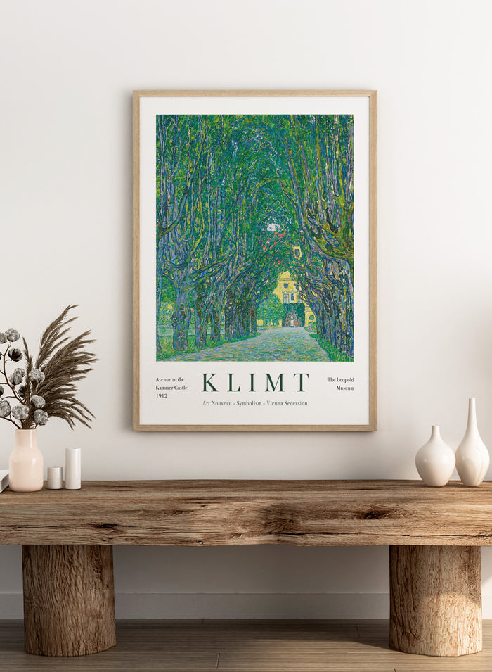 Gustav Klimt Avenue to the Kammer Castle 1912 Art Print