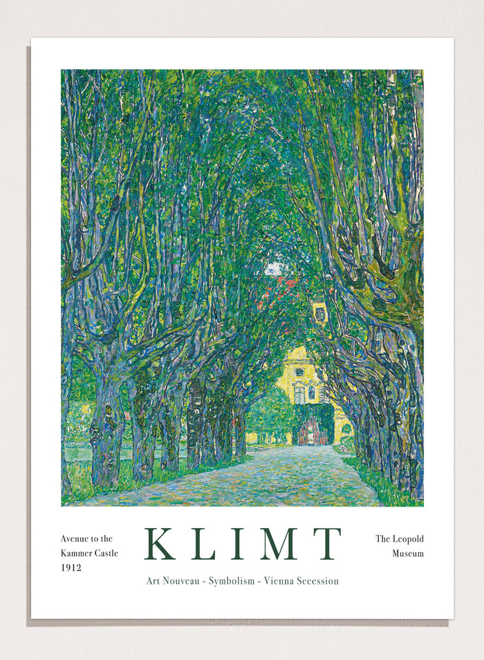 Gustav Klimt Avenue to the Kammer Castle 1912 Art Print
