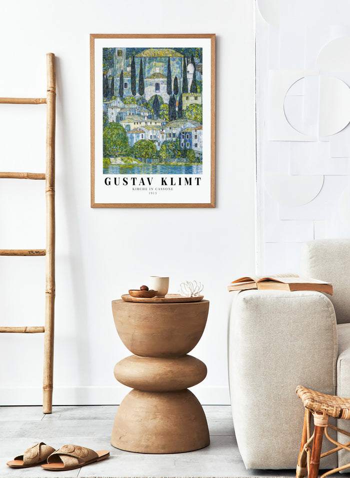 Gustav Klimt Kirche in Cassone 1913 Art Print