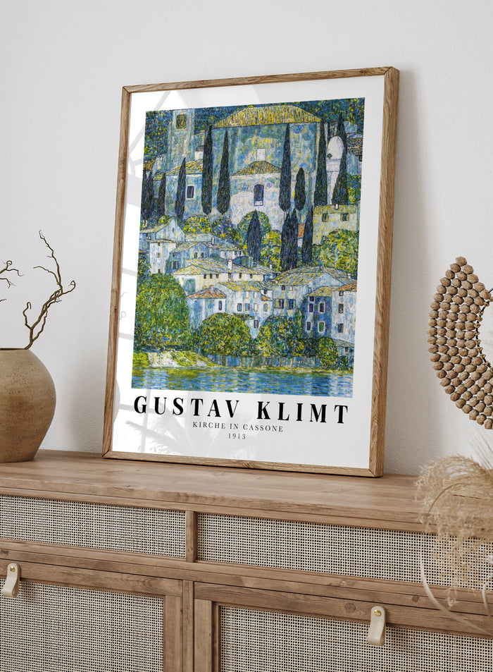 Gustav Klimt Kirche in Cassone 1913 Art Print