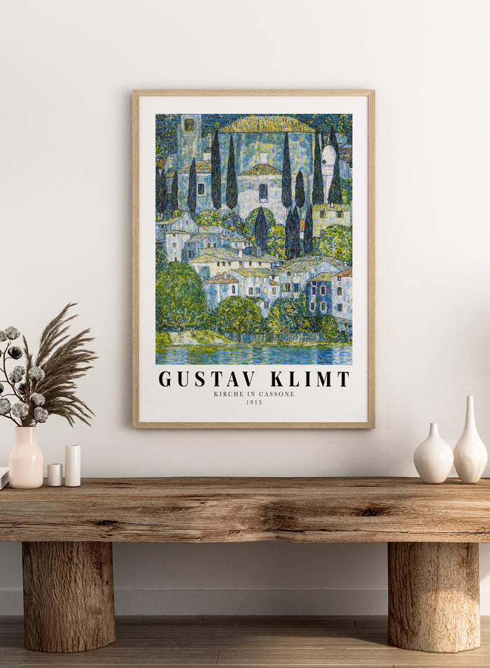 Gustav Klimt Kirche in Cassone 1913 Art Print