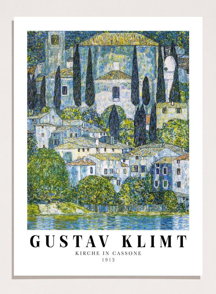 Gustav Klimt Kirche in Cassone 1913 Art Print