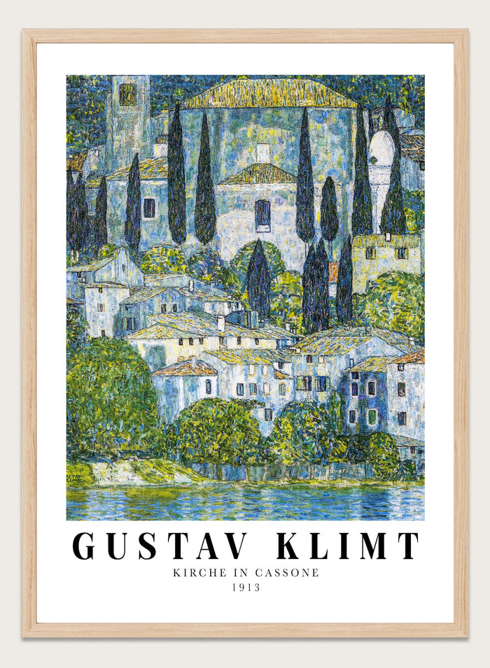 Gustav Klimt Kirche in Cassone 1913 Art Print