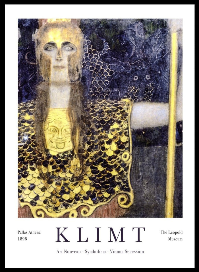 Gustav Klimt Pallas Athena 1898 Art Print_Sugar & Canvas_Gustav Klimt