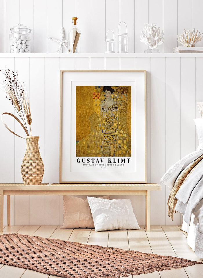 Gustav Klimt Portrait of Adele Bloch - Bauer I 1907 Art Print_Sugar & Canvas