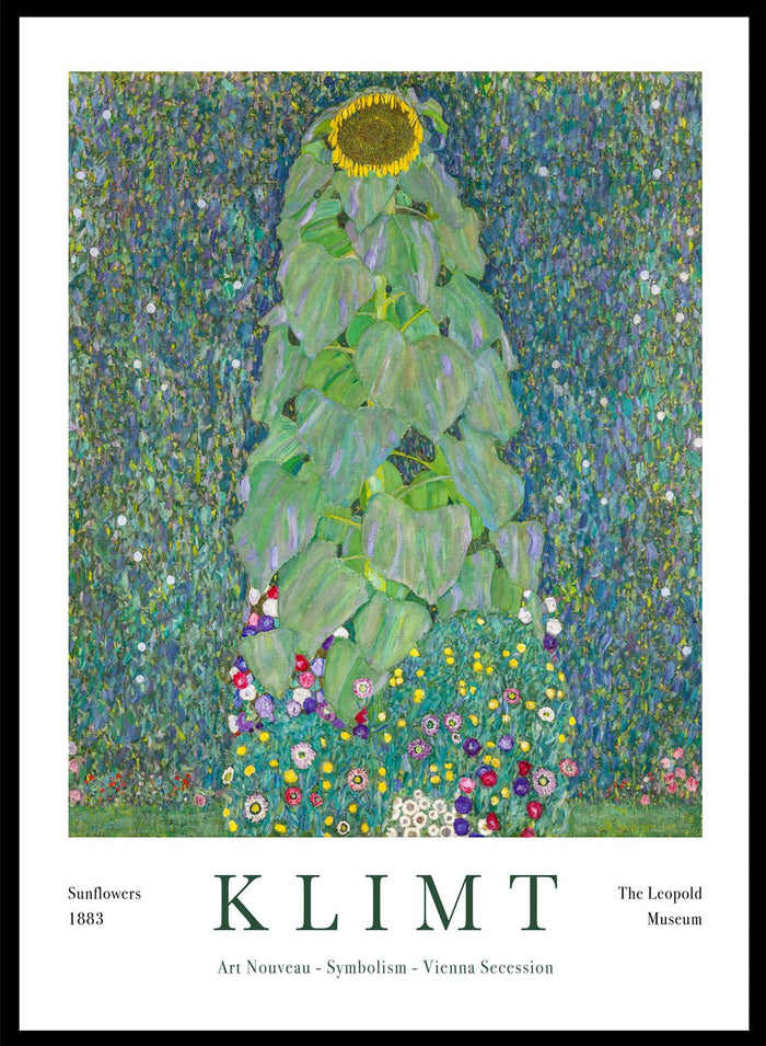 Gustav Klimt Sunflowers 1883 Art Print_Sugar & Canvas
