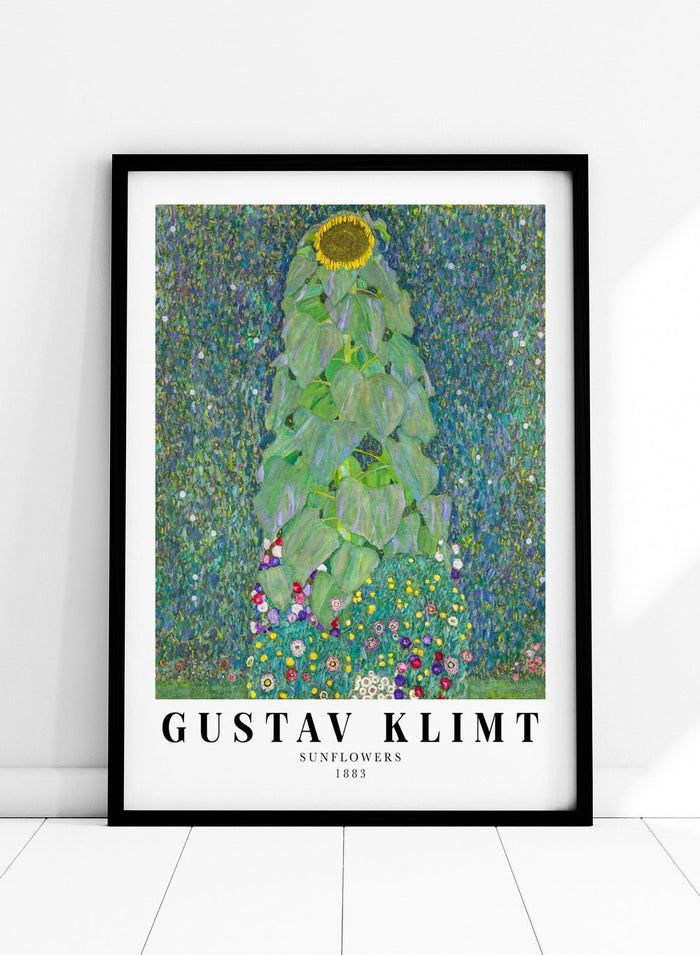 Gustav Klimt Sunflowers 1883 Art Print_Sugar & Canvas