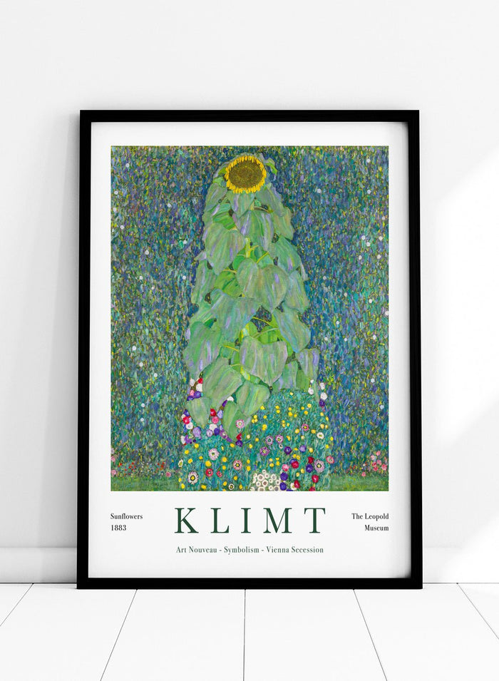 Gustav Klimt Sunflowers 1883 Art Print_Sugar & Canvas