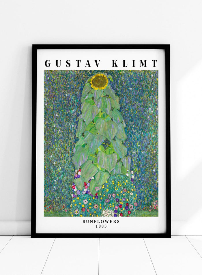 Gustav Klimt Sunflowers 1883 Art Print_Sugar & Canvas