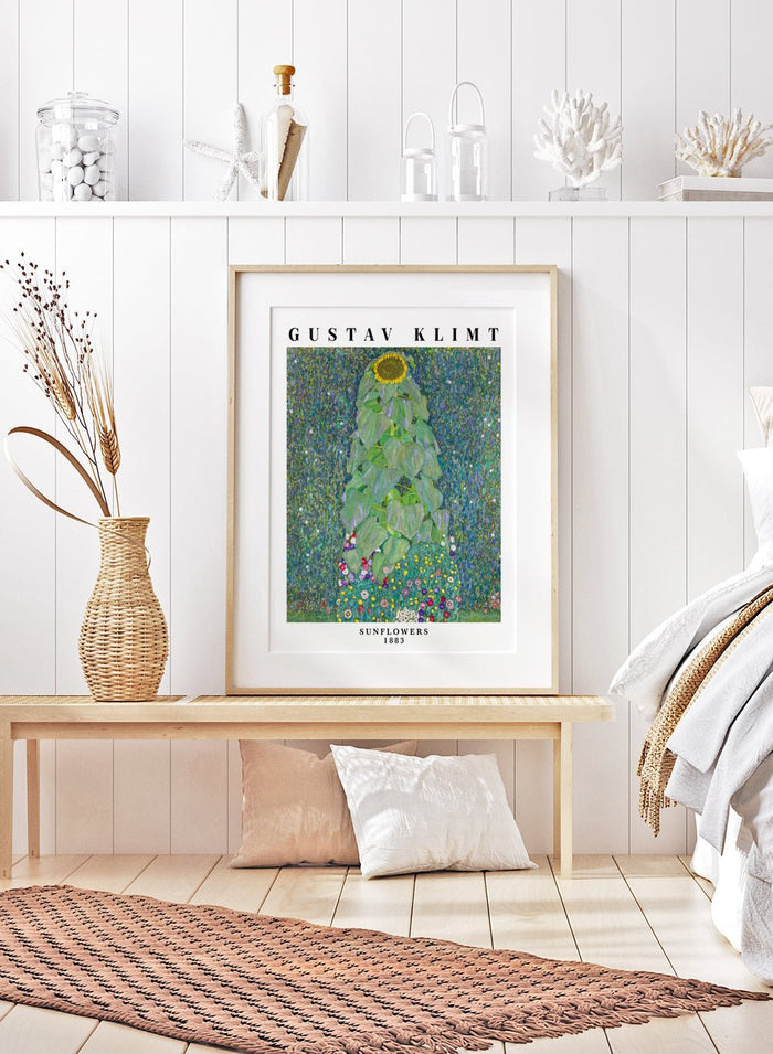 Gustav Klimt Sunflowers 1883 Art Print_Sugar & Canvas