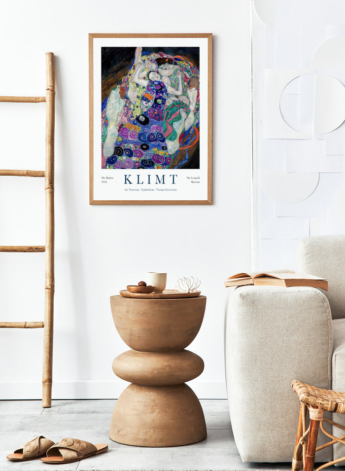 Gustav Klimt The Maiden 1913 Art Print
