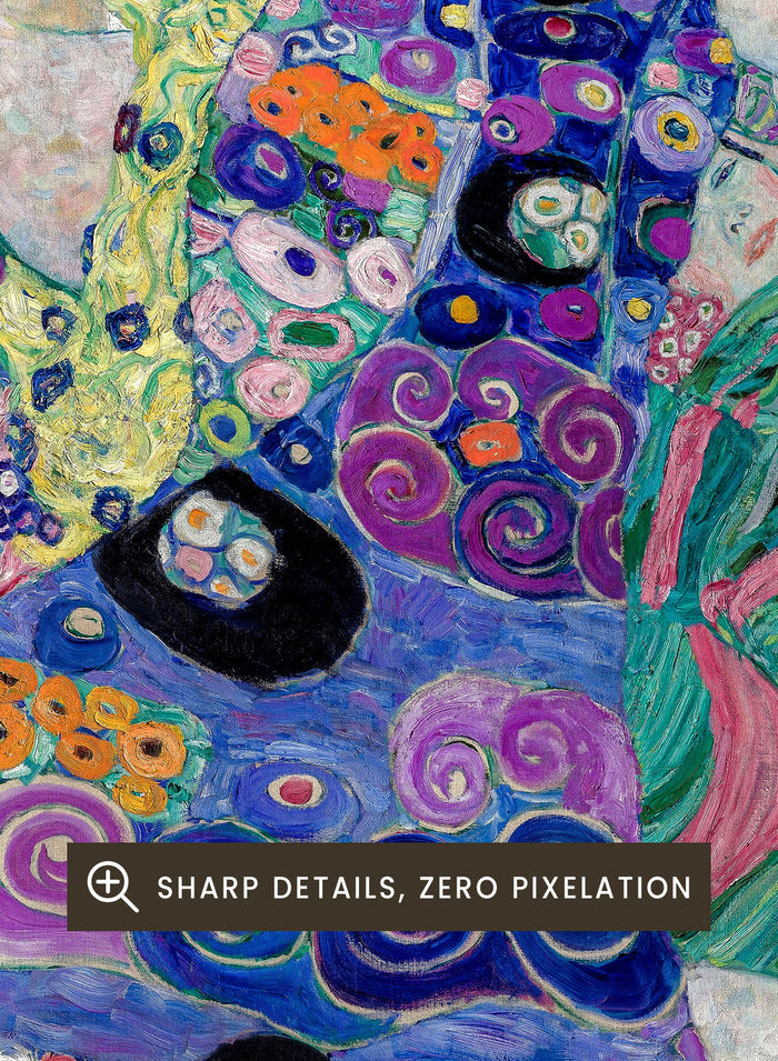 Gustav Klimt The Maiden 1913 Art Print