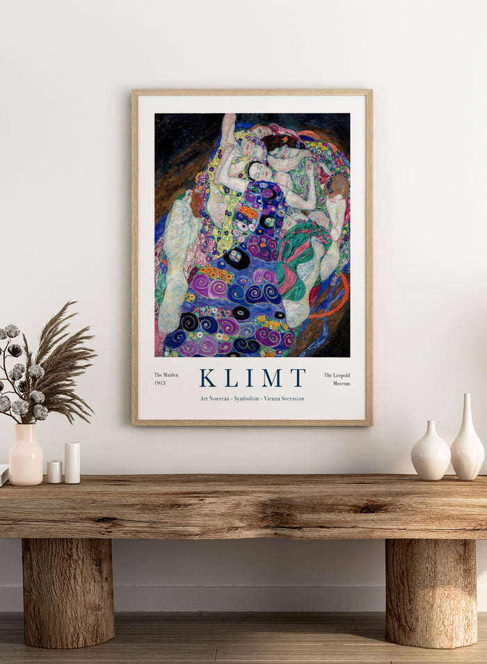 Gustav Klimt The Maiden 1913 Art Print