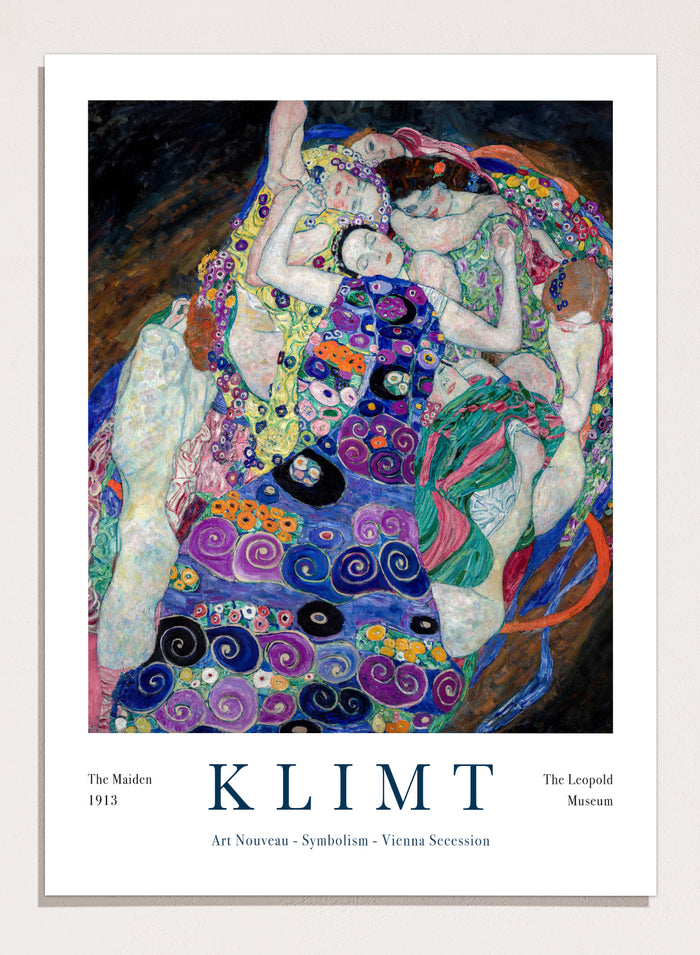 Gustav Klimt The Maiden 1913 Art Print