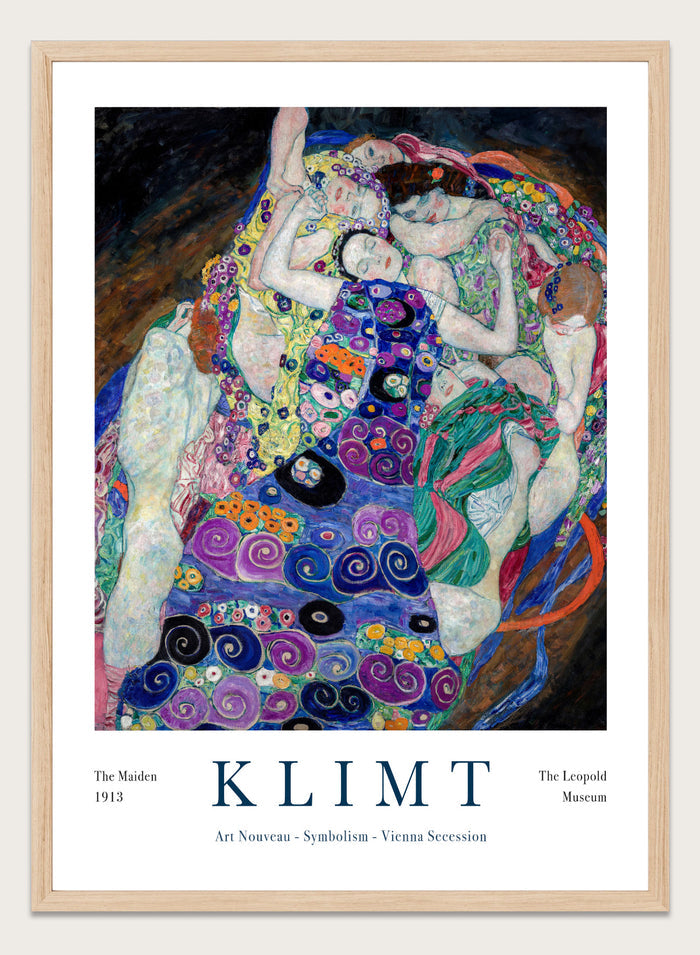 Gustav Klimt The Maiden 1913 Art Print