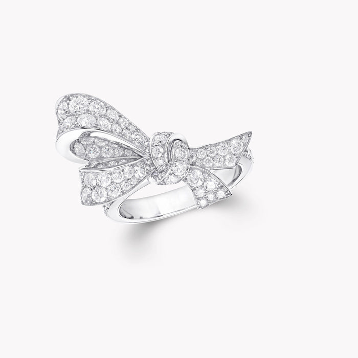 Gwénaelle White Butterfly Ring