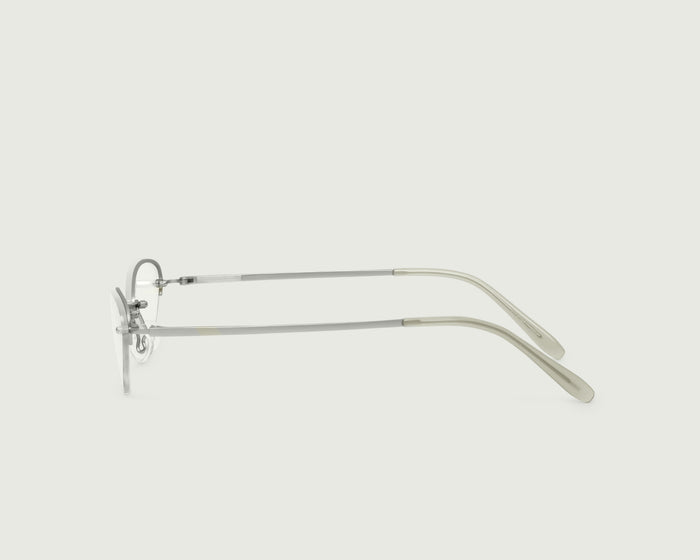 Silver::Hank Eyeglasses rectangle Gray stainless steel side