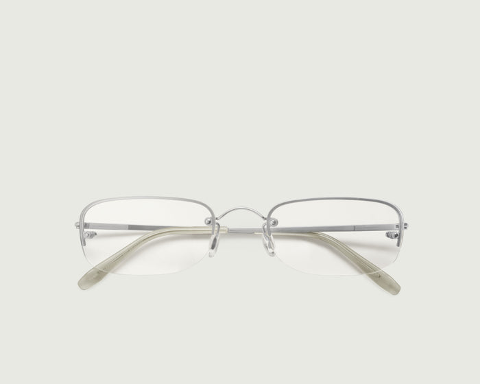Silver::Hank Eyeglasses rectangle Gray stainless steel top