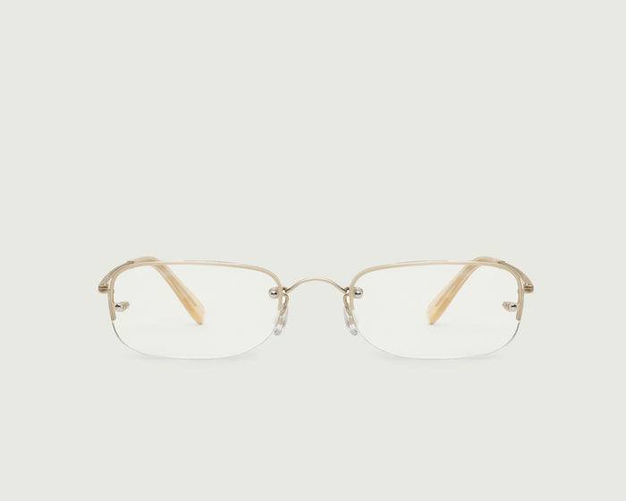 Tinsel::Hank Eyeglasses rectangle Gold stainless steel front