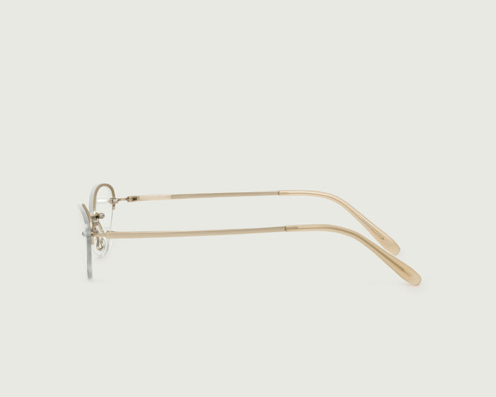 Tinsel::Hank Eyeglasses rectangle Gold stainless steel side