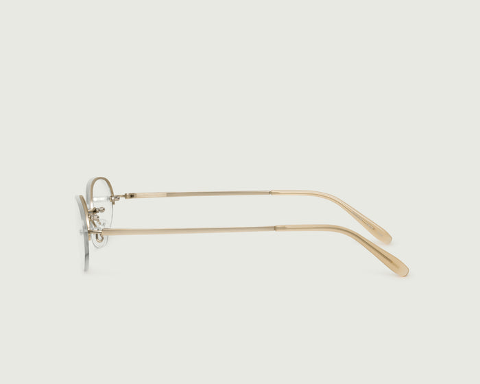 Tinsel::Harris Eyeglasses oval Gold stainless steel side