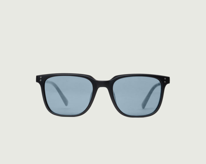 Ink Chambray ::Harry Sunglasses Square Black metal front