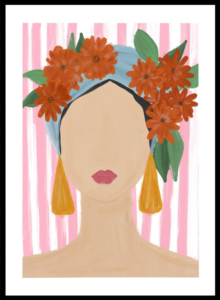 'Head of Flowers' Aesthetic Art Print_Sugar & Canvas_Sugar & Canvas