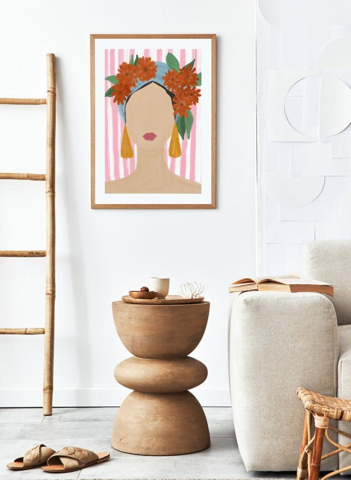 'Head of Flowers' Aesthetic Art Print_Sugar & Canvas_Sugar & Canvas