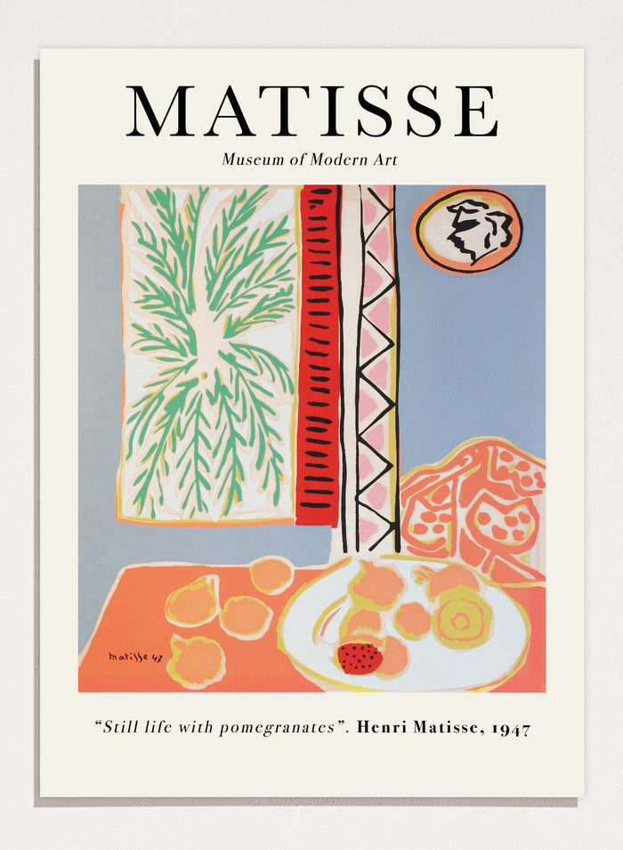 Henri Matisse - Still Life with Pomegranates Art Print