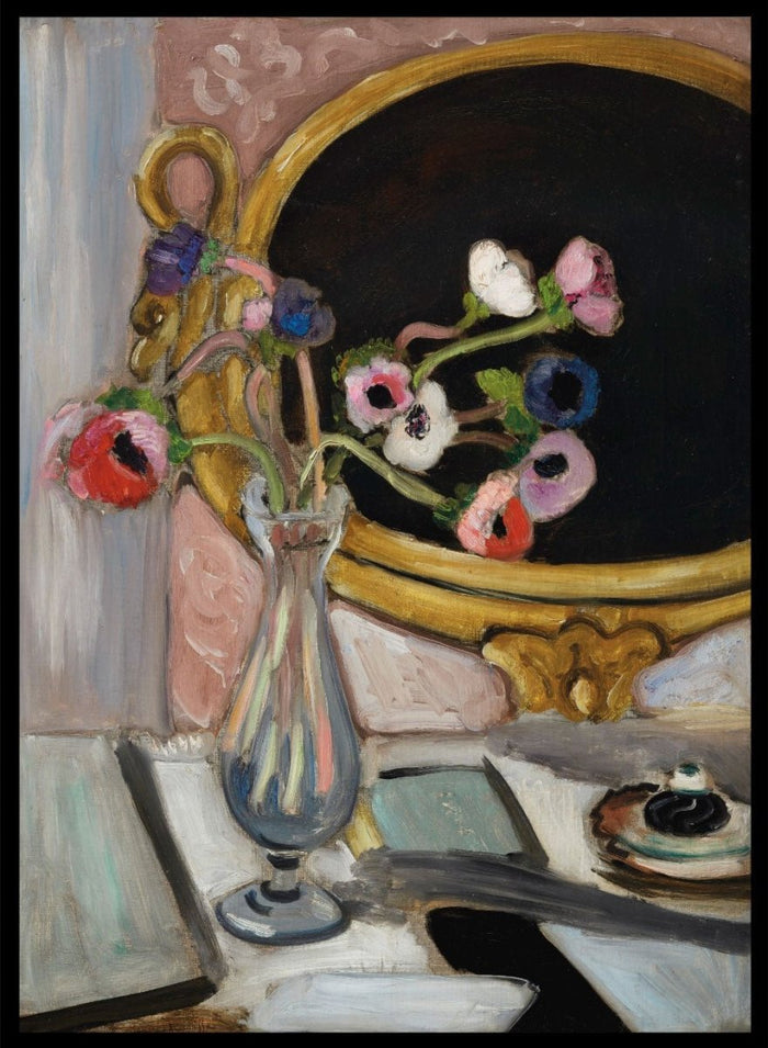 Henri Matisse Anémones Au Miroir Noir Art Print_Sugar & Canvas_Henri Matisse