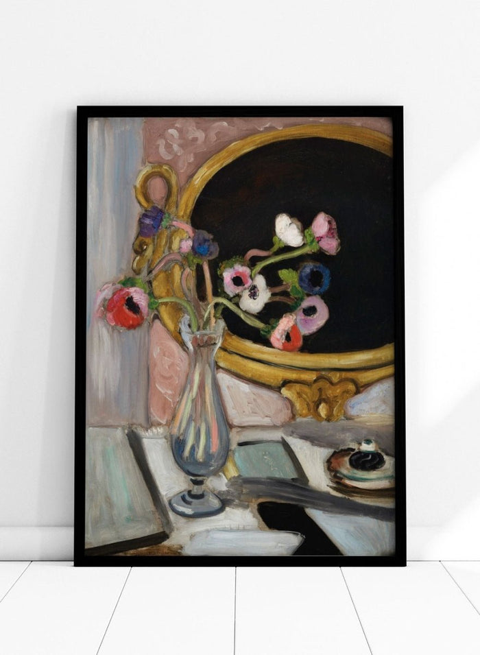 Henri Matisse Anémones Au Miroir Noir Art Print_Sugar & Canvas_Henri Matisse