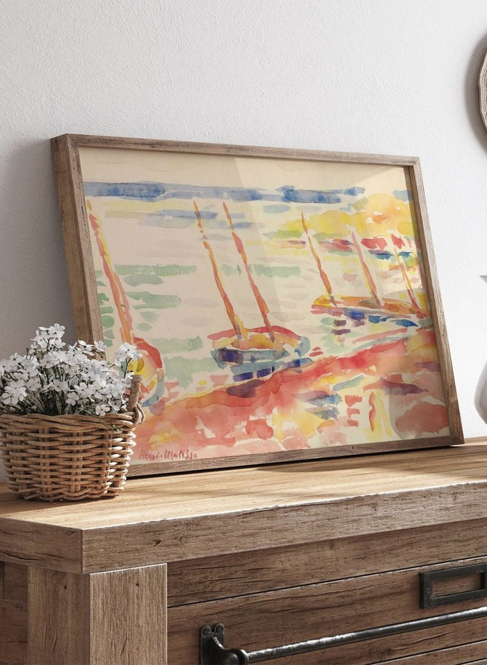 Henri Matisse Bateaux à Collioure Art Print_Sugar & Canvas_Henri Matisse