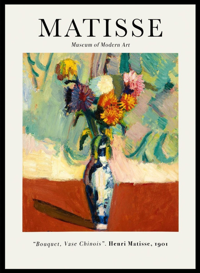 Henri Matisse Bouquet, Vase Chinois Art Print_Sugar & Canvas_Henri Matisse