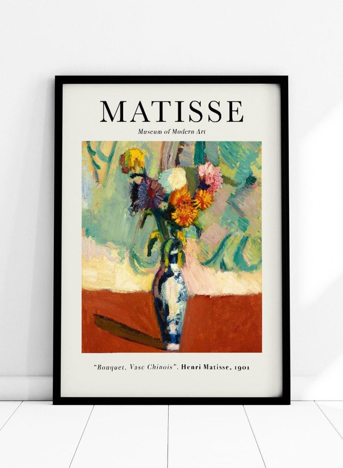 Henri Matisse Bouquet, Vase Chinois Art Print_Sugar & Canvas_Henri Matisse