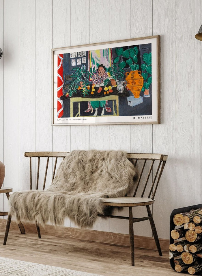 Henri Matisse Interior with an Etruscan Vase Art Print_Sugar & Canvas_Henri Matisse