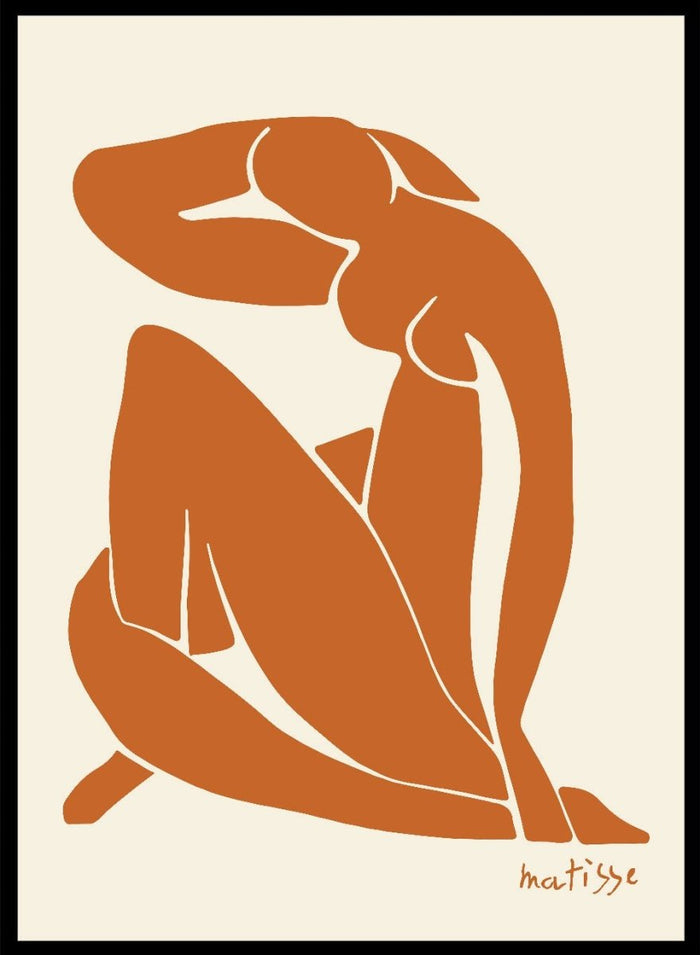 Henri Matisse Nu Bleu (Orange) Art Print_Sugar & Canvas_Henri Matisse
