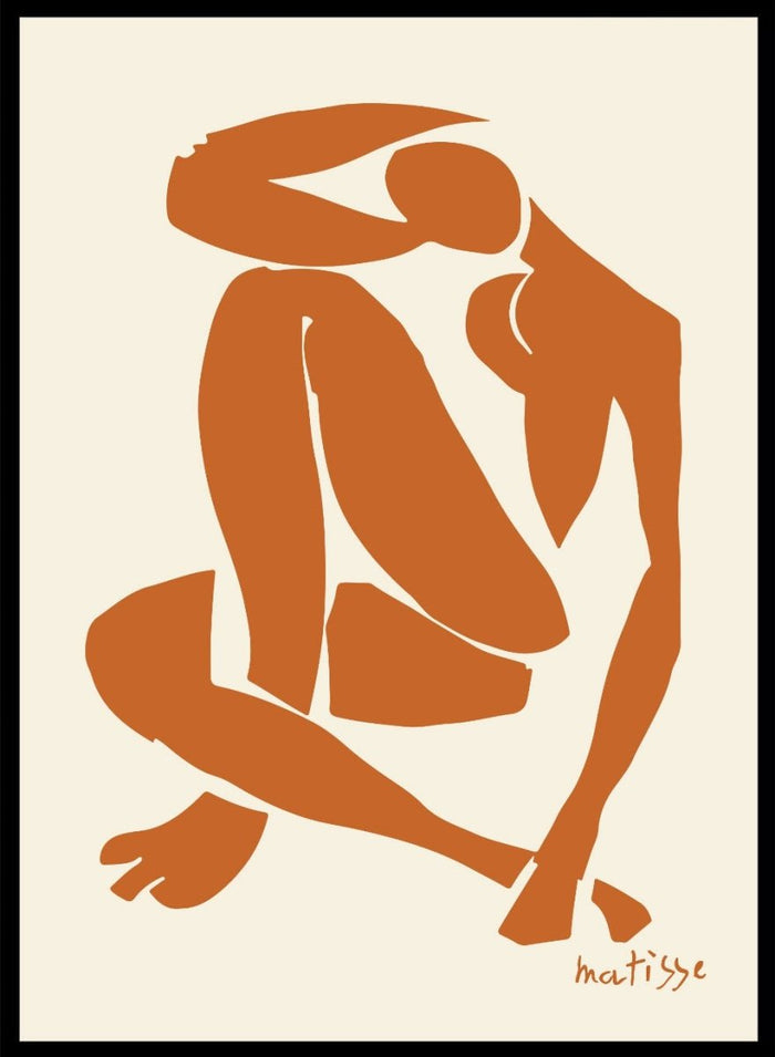 Henri Matisse Nu Bleu (Orange) II Art Print_Sugar & Canvas_Henri Matisse