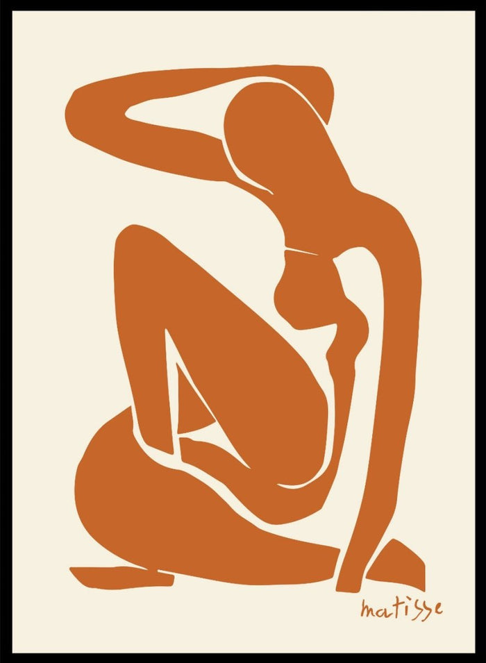 Henri Matisse Nu Bleu (Orange) II Art Print_Sugar & Canvas_Henri Matisse