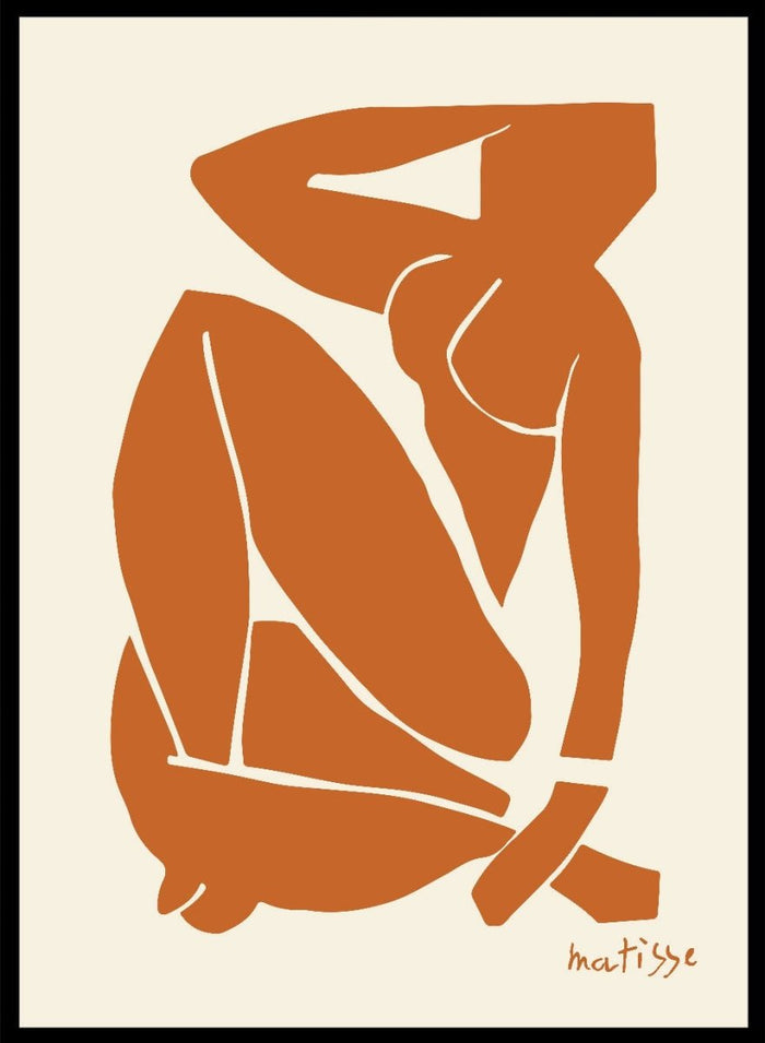 Henri Matisse Nu Bleu (Orange) II Art Print_Sugar & Canvas_Henri Matisse