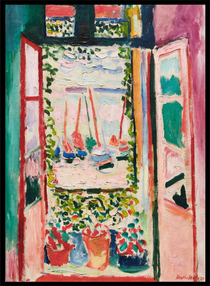 Henri Matisse The Open Window 1905 Art Print_Sugar & Canvas_Henri Matisse