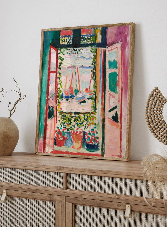 Henri Matisse The Open Window 1905 Art Print_Sugar & Canvas_Henri Matisse