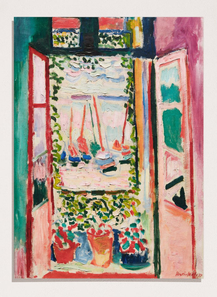Henri Matisse The Open Window 1905 Art Print_Sugar & Canvas_Henri Matisse